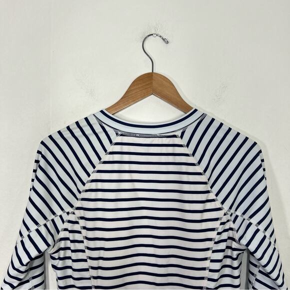 Cabana Life Navy striped zipup Unisuit 50+UPF Size Large NWT - Picture 8 of 12